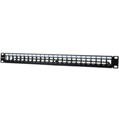 Patch Panel Phasak PA 3424 Cat.6 - 24 Puertos 1U para Gestión de Cable