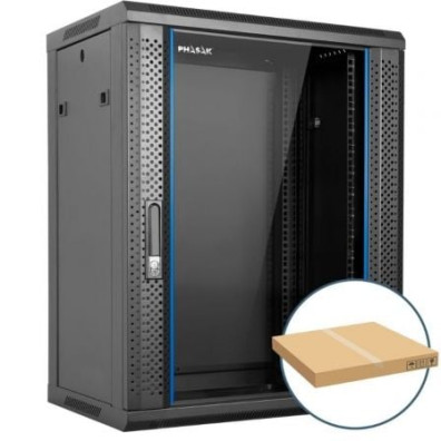 Armario Rack Mural Desmontado Phasak PHO 2216D/ 19" - Protege equipos de conectividad