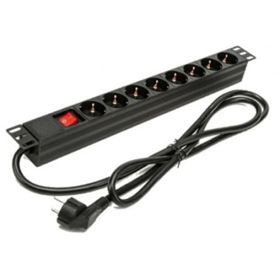 Regleta Phasak BNS 1518 con Interruptor - 8 Tomas de Corriente - Cable 1.5m