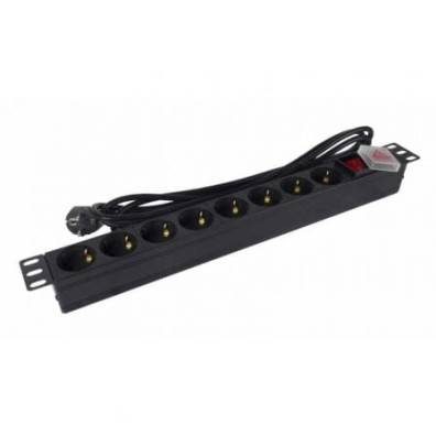 Regleta Phasak BNS 1520 con Interruptor, 8 Tomas de Corriente, Cable 3m