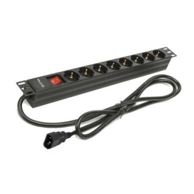 Regleta Phasak BNS 3535 con Interruptor - 8 Tomas de Corriente - Cable de 2m