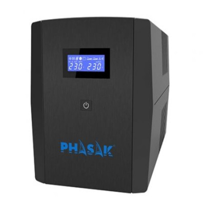 SIRIUS 1560 VA Interactive Phasak - SAI Línea Interactiva, 1560VA-900W, 4 Salidas