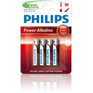 Pilas AAA Philips LR03P4B/10/ 1.5V - Pack de 4 unidades