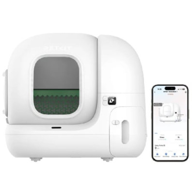 Arenero Automático PETKIT Pura Max 2 Premium Kit con tecnología xSecure y Control APP - Blanco Mate