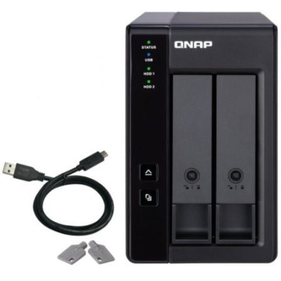 Disco Duro Externo QNAP TR-002 con 2 Bahías 3.5"- 2.5"