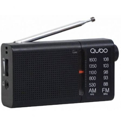 Radio Portátil Qubo RS-2 con Cable y a Pilas