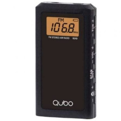 Radio Portátil Qubo RD-10 con Cable y a Pilas - Compacto y Versátil