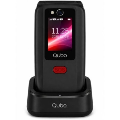 Teléfono Móvil Qubo X-D340CB 4G para Personas Mayores - Marca Qubo - Negro