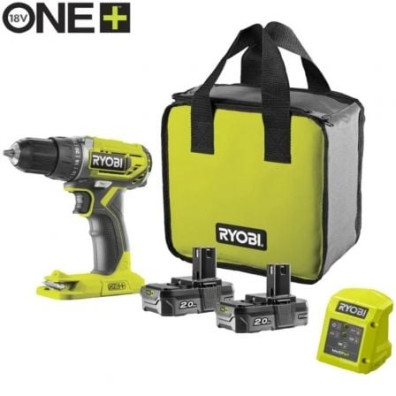 Taladro-Atornillador Sin Cable Ryobi ONE+ R18DD2-220S / 18V 2,0 Ah Baterías / Cargador 1,5 A