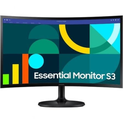 Monitor Profesional Curvo Samsung Essential S3 S36GD S24D364GAU 24" Full HD