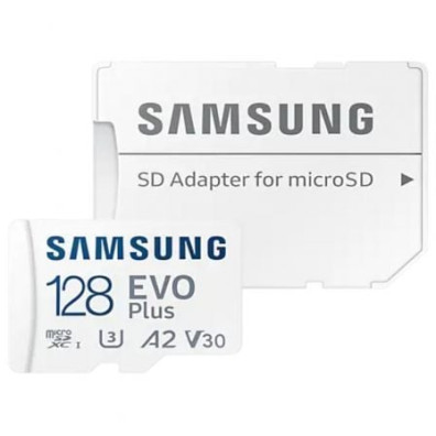 Tarjeta de Memoria Samsung EVO Plus 2023 128GB microSD XC con Adaptador - Clase 10