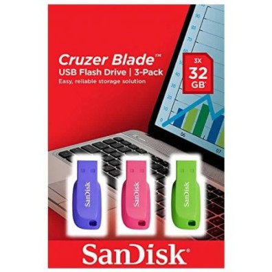 Pendrives SanDisk Cruzer Blade 32GB USB 2.0