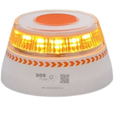 Luz Baliza de Emergencia SOS Flash V16 - Homologada con Base Imantada y Geolocalizable