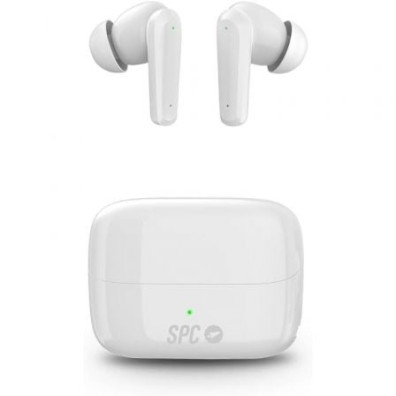 Auriculares Bluetooth SPC Ether 2 Pro con estuche de carga/ Autonomía 6.5h - Blancos