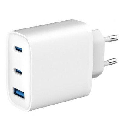 Cargador de Pared SPC Ultra Fast Charger con 65W, 2xUSB Tipo-C y 1xUSB