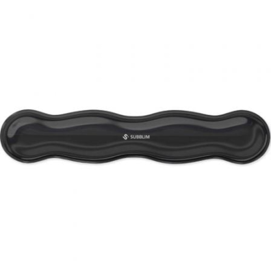 ALFOMBRILLA TECLADO CRYSTAL FLEX WRIST REST NEGRO SUBBLIM