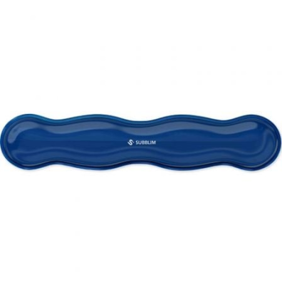 ALFOMBRILLA TECLADO SUBBLIM CRYSTAL FLEX WRIST REST AZUL OSCURO