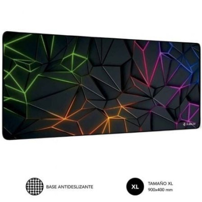 Alfombrilla Subblim Neon Obsidian XL