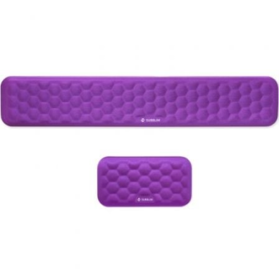 KIT ALFOMBRILLA TECLADO + RATON ERGO AIRPADDING MORADO SUBBLIM - Púrpura