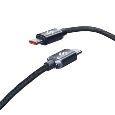 Cable USB 2.0 Tipo-C Subblim Optimus/ USB Tipo-C Macho - USB Tipo-C Macho/ Hasta 60W/ 480Mbps/ 2m