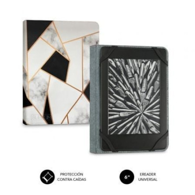 Funda para Libro Electrónico SUBBLIM 6" Mármol Negro Clever Ebook Case