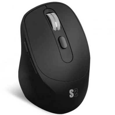 Ratón Ergonómico Inalámbrico Subblim Comfort Ergo Dual Battery/ Batería recargable/ Hasta 2400 DPI - Negro