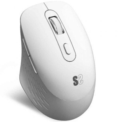 RATON OPTICO DUAL CURVE ERGO DUAL BATERIA BLANCO SUBBLIM - Blanco