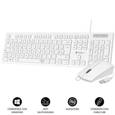 Teclado y Ratón Subblim Combo Business Slim Silencioso - SUBBLIM