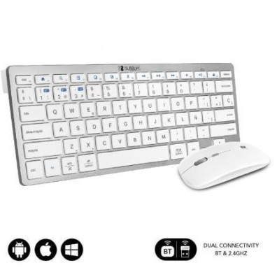 Teclado y Ratón Inalámbrico Subblim Combo Multidispositivo Compacto OCO010