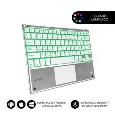 Teclado Compacto Inalámbrico Bluetooth Subblim SMBT50
