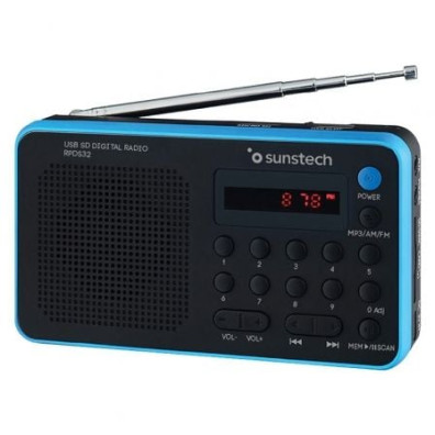 Radio Portátil Sunstech RPDS32BL/ con Batería - SUNSTECH