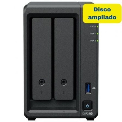 NAS Synology Diskstation DS725+ 2 Bahías 3.5"-2.5"/ 4GB DDR4/ 8TB