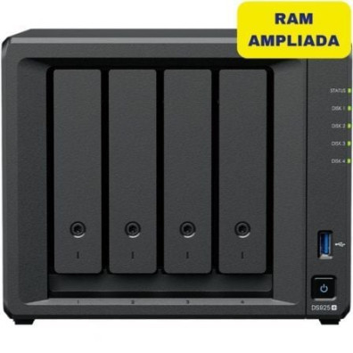 NAS Synology Diskstation DS925+ con 4 Bahías 3.5" - 2.5" y 8GB DDR4