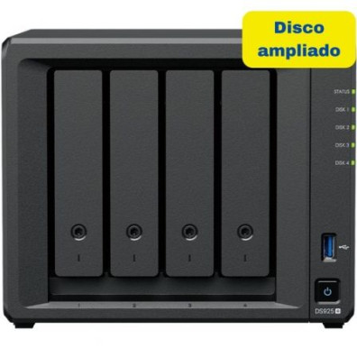 NAS Synology Diskstation DS925+ 8TB 4 Bahías 3.5"-2.5" 4GB DDR4
