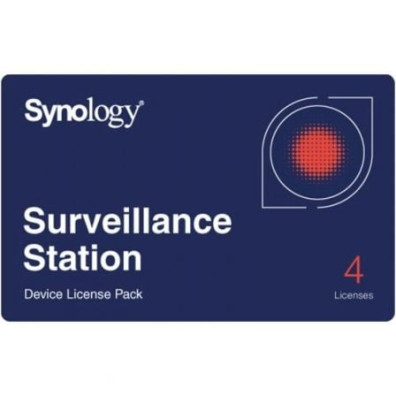 Licencia Física Synology Surveillance Device License Pack - Mejora Sistemas de Vigilancia - 4 Dispositivos