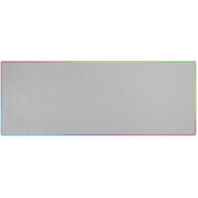 ALFOMBRILLA MARS GAMING MMP224W SUPERFICIE NANO-TEXTIL DISEÑO RAINBOW 880x330mm COLOR BLANCO - Blanca