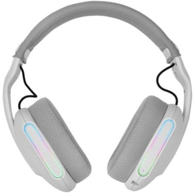 HEADSET BLUETOOTH MARS GAMING MHWPRO 7.1 TECNOLOGIA 3D BT 2.4GHz JACK 3.5mm ARGB BAT 40h BLANCO - Blancos