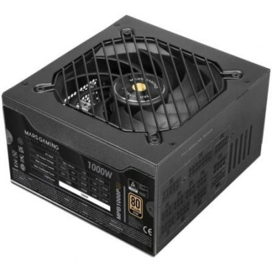 Fuente de Alimentación Mars Gaming MPB1000PSI 1000W con Ventilador de 14cm