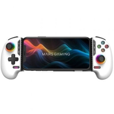 GAMEPAD BLUETOOTH MARS GAMING MGPXPRO BT+USB MULTIPLATAFORMA HALL EFFECT BLANCO - Blanco