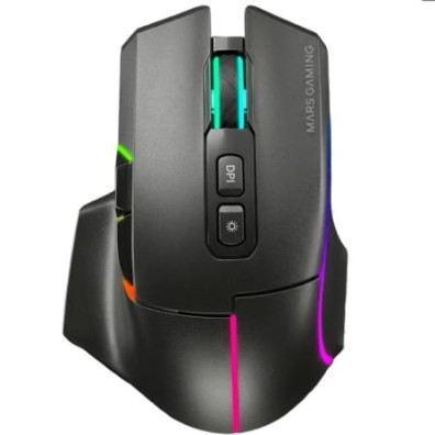 Mouse Mars Gaming MMW-Vector Tri-Mode Wireless y Bluetooth 2.4G GHz BT USB-C 12000 DPI - Hasta 12000 DPI