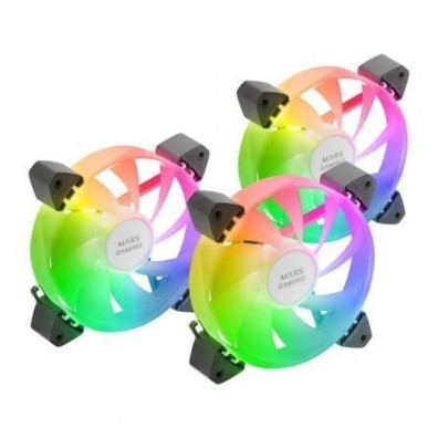 Pack 3 Ventiladores Mars Gaming MF-3A/ 12cm - Periféricos Gaming