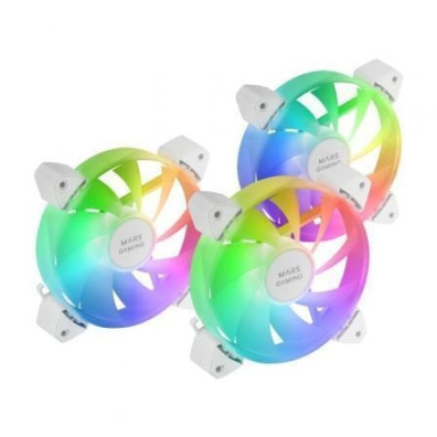 Pack 3 Ventiladores Mars Gaming MF-3A 12cm ARGB