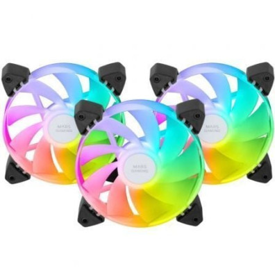 Pack 3 Ventiladores Invertidos Mars Gaming 12cm - Modelo MF-3AR