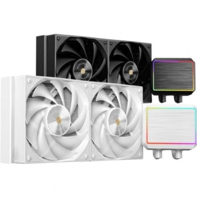 SISTEMA DE REFRIGERACION LIQUIDA MARS GAMING MLPROII240W 2X120mm 450W TDP PANTALLA LCD BLANCO - Blanco
