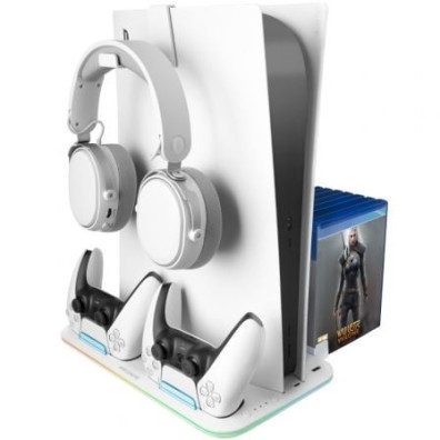 Soporte Multifunción RGB Mars Gaming MPS5-B2 para PS5