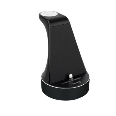BASE CARGA TOOQ TQCD02L PARA APPLE WATCH + IPHONE COLOR NEGRO
