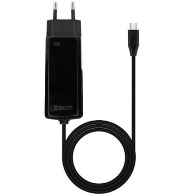Cargador de Portátil GaN TooQ 65W USB Tipo-C Automático