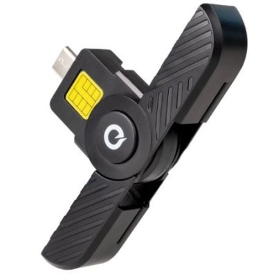 Lector de DNI y Tarjetas TooQ TQR-3011B USB Tipo-C - Compatibilidad Universal
