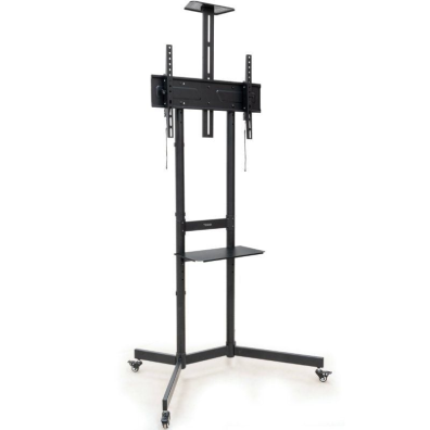 SOPORTE SUELO CON RUEDAS NEFERTITI 37''-70'' NEGRO TOOQ