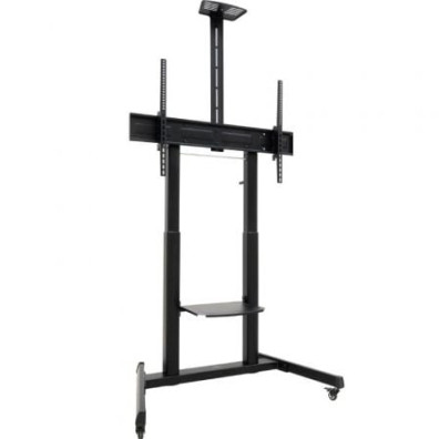 Soporte de Suelo Inclinable con Ruedas TooQ FS20406HM-B para TV de 60-100 pulgadas